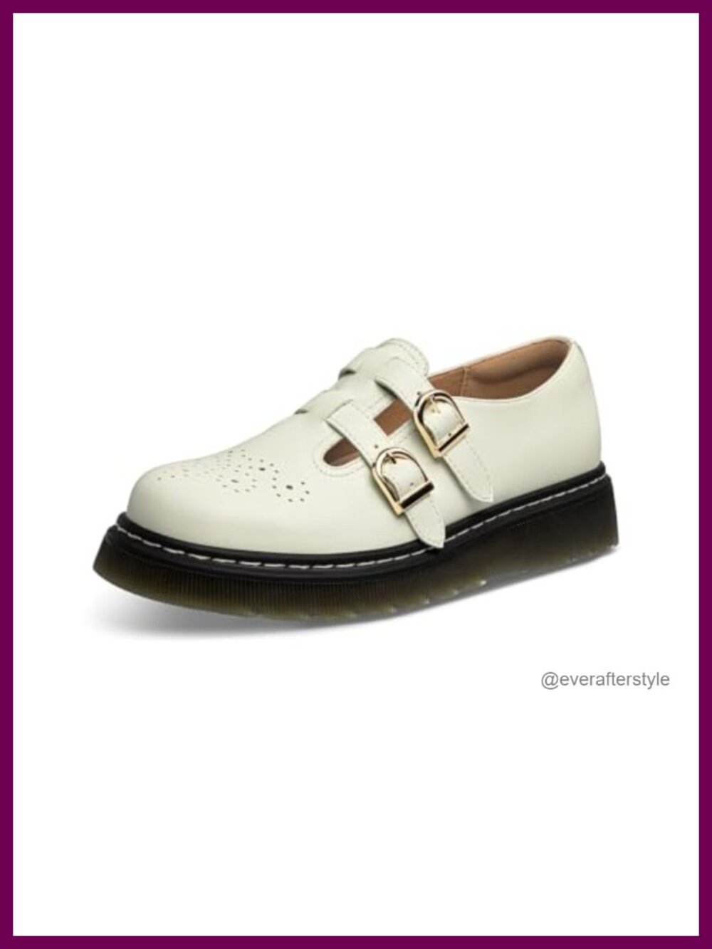 Women's Mary Jane Flats Platform Round Toe Adjustable Dress Shoes